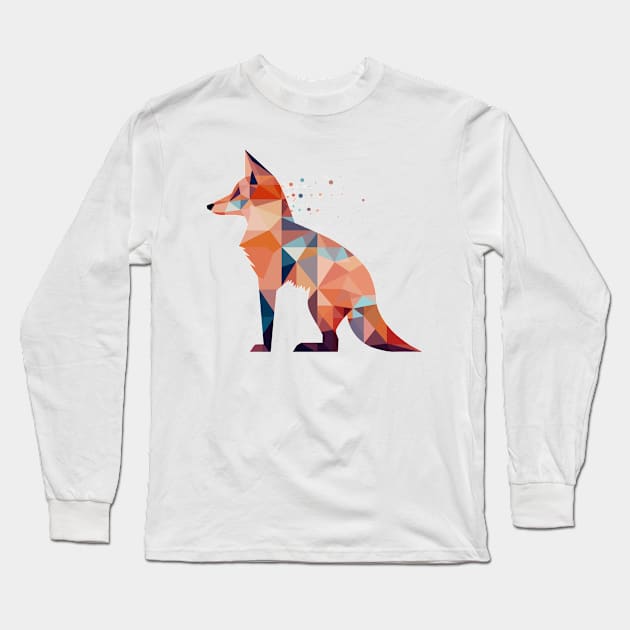 Geometric Animal Long Sleeve T-Shirt by MBNEWS
